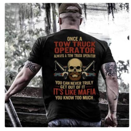 Once A Tow Truck Operator Apparel - Mafia Skull