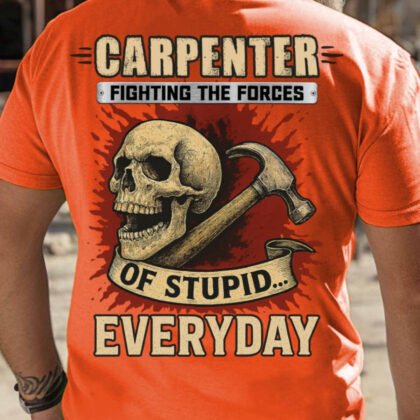 Fighting The Forces Carpenter Apparel - Skull Quote