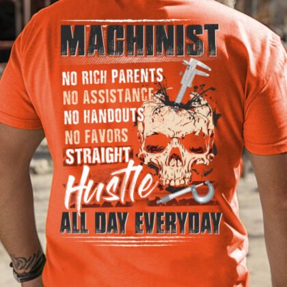 Straight Hustle Machinist Apparel - Skull Tools