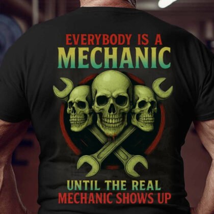Real Mechanic Skull Design - Trade Pride
