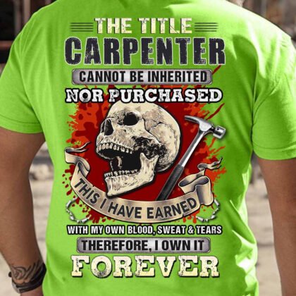 The Title Carpenter Skull Design - Carpenter Pride